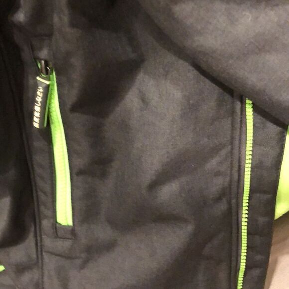 SUPERDRY WINDTREKKER Dark Grey Marl/Fluro Green Size Large NWT - Picture 6 of 9